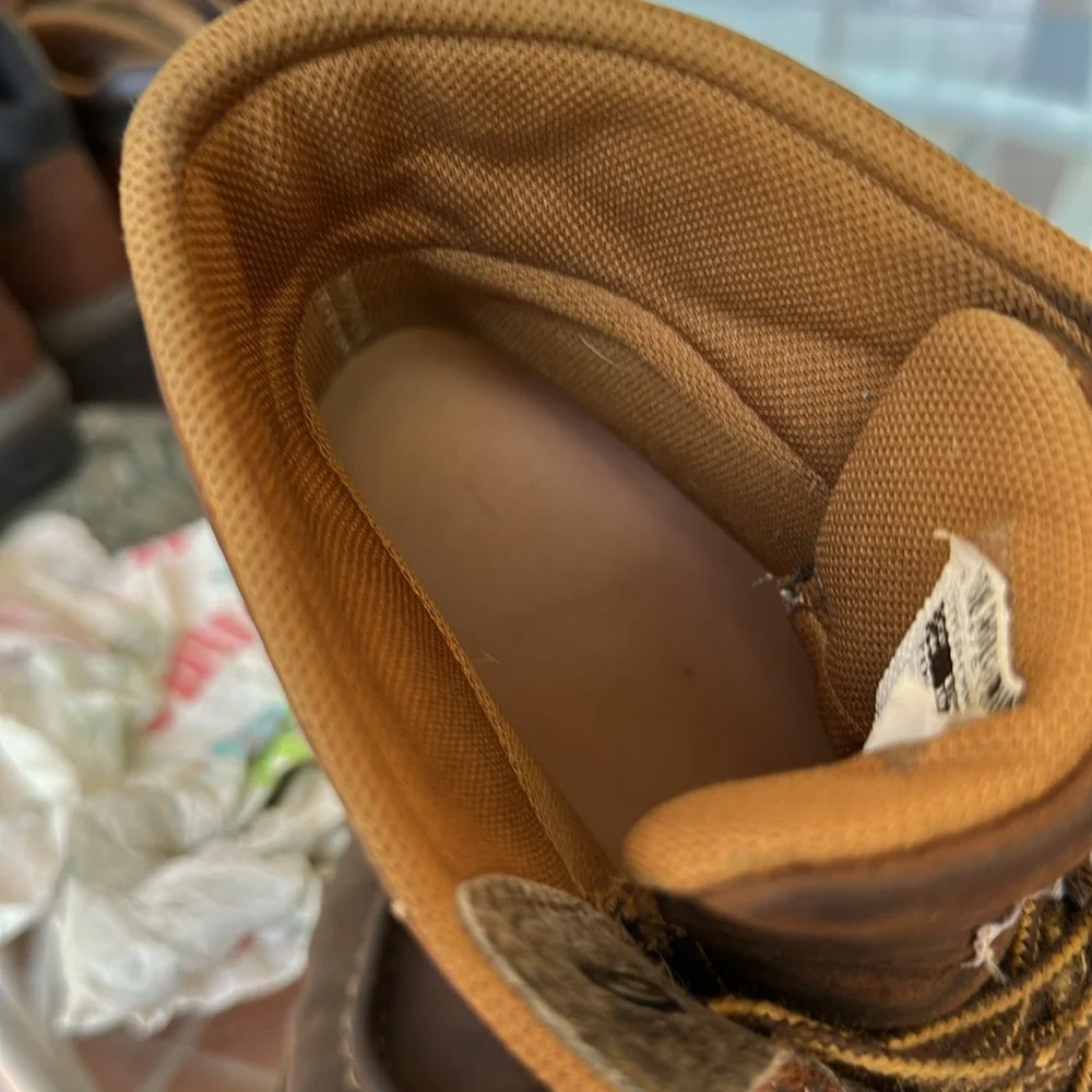 Carhartt Brown Leather Moc Toe Work Boots